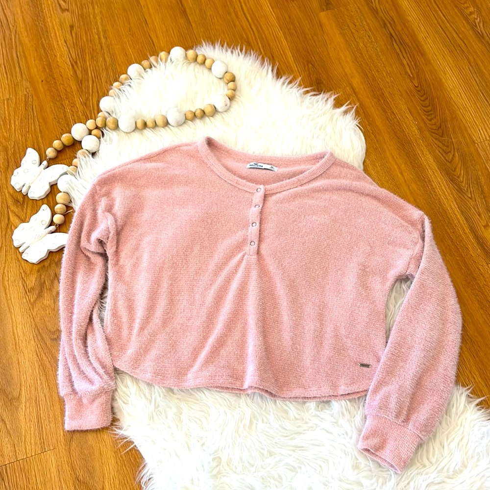 Hollister fuzzy sweater